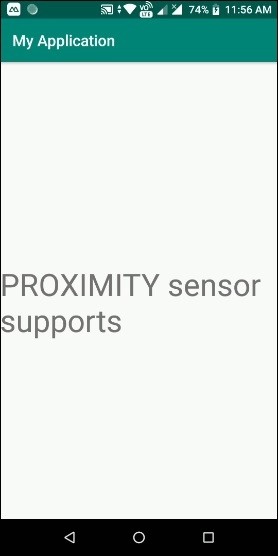 How to check android mobile supports PROXIMITY sensor?