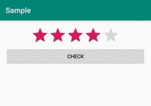 How to create custom ratings bar in android?