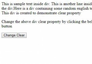 HTML DOM Style clear Property