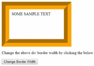 HTML DOM Style borderWidth Property