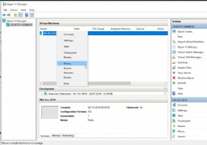 Moving VMs from one location to another using Hyper-V 2019
