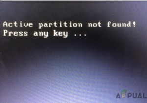 How to Fix “Active Partition Not Found” Error on Windows?