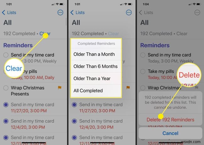 How to Delete Reminders on iPhone