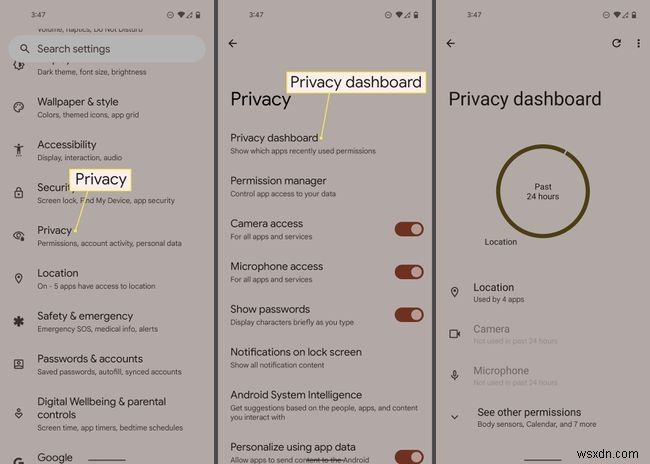 How to Access the Android 12 Privacy Dashboard