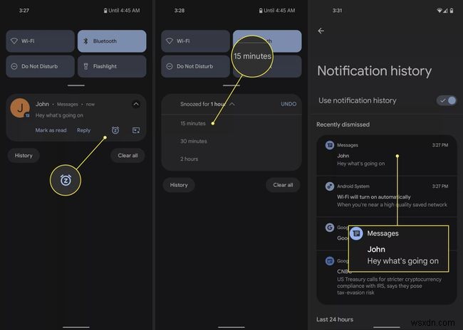 How to Snooze Notifications in Android 12