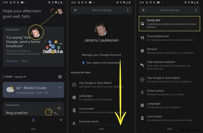 How to Set up Google Family Bell on Android