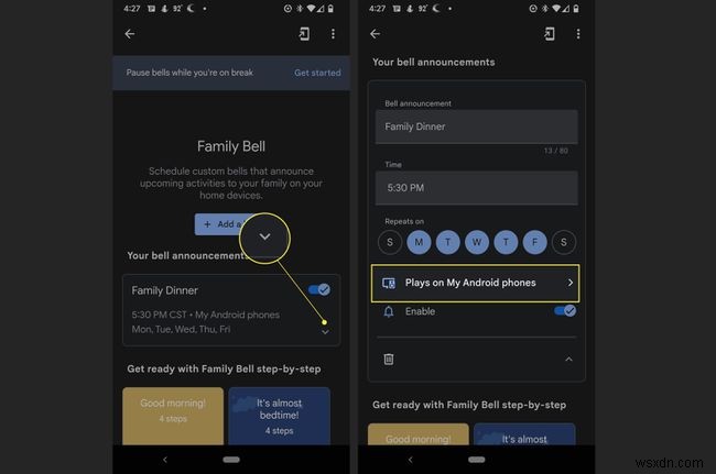 How to Set up Google Family Bell on Android