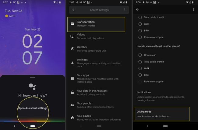 How to Start Google Assistant Driving Mode