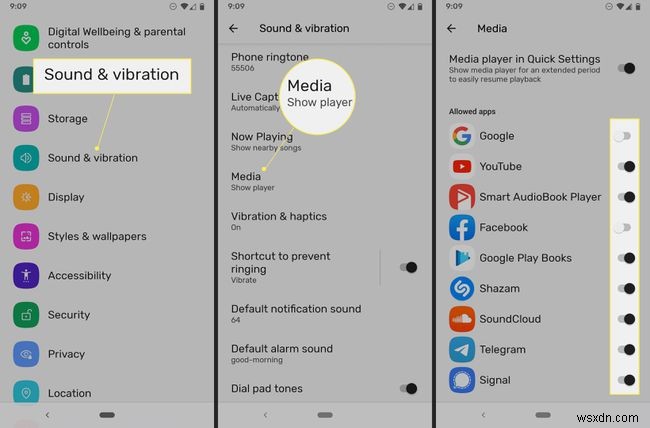 How to Remove Apps from the Quick Settings Media Control Panel in Android 12