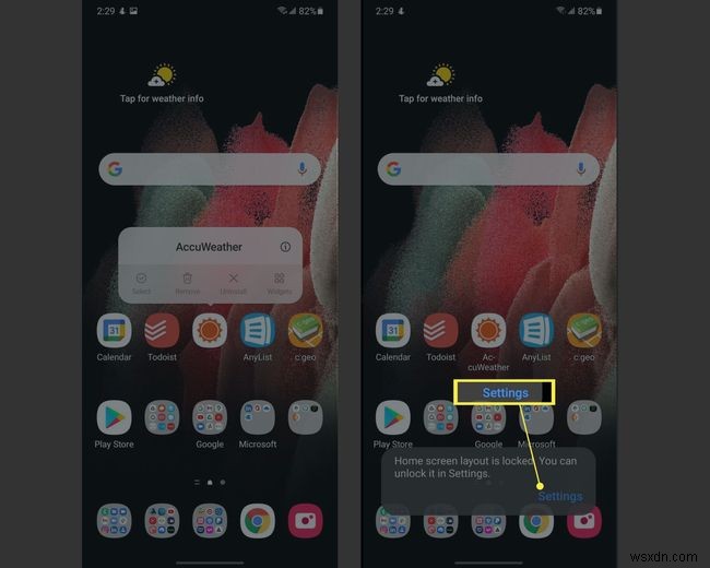 How to Unlock the Home Screen Layout on Samsung