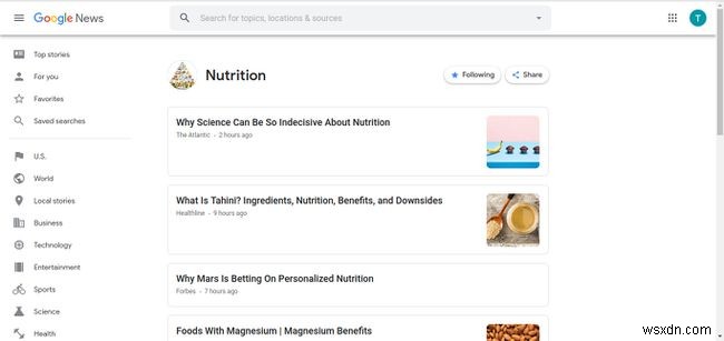 How to Use Google News Like an RSS Feed Reader