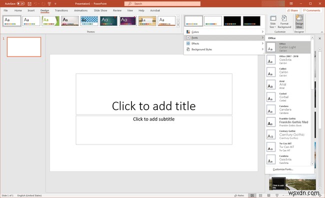 Change the Default Font in Microsoft Office
