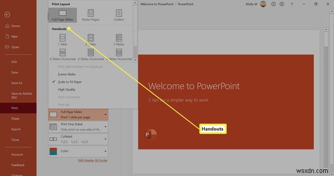 How to Print Multiple Slides on One Page in PowerPoint