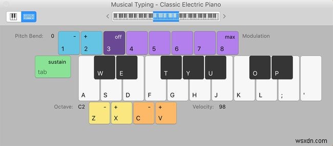 Turn Your Mac Keyboard Into a GarageBand Piano