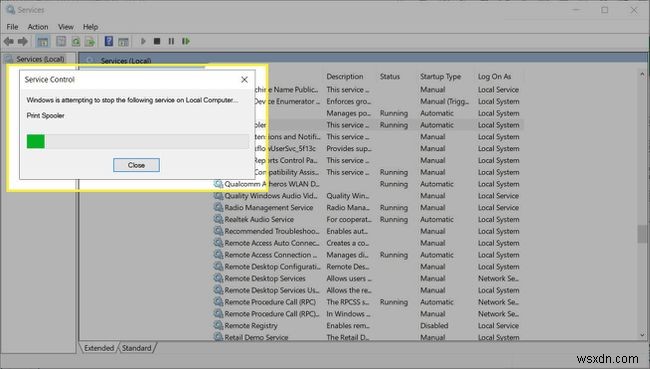 How to Restart the Print Spooler in Windows 10
