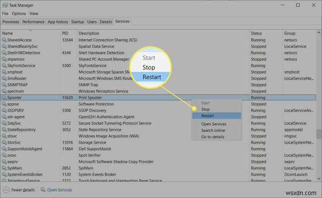 How to Restart the Print Spooler in Windows 10