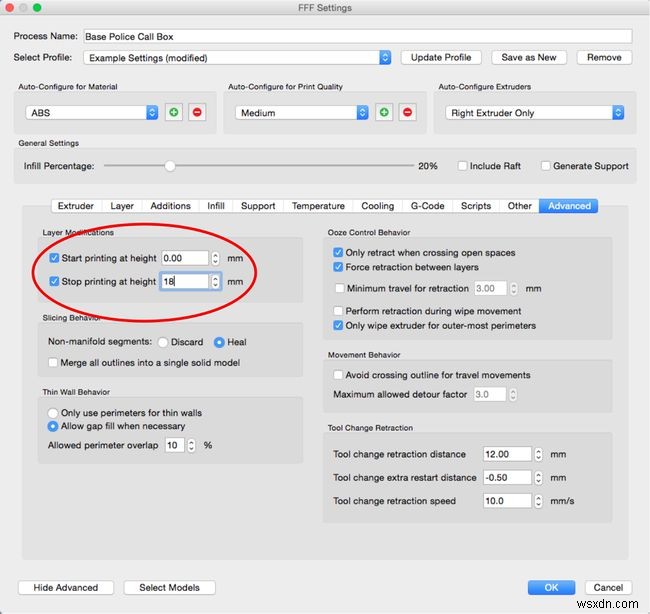 Adjusting 3D Printer Settings With Heat and Speed Change