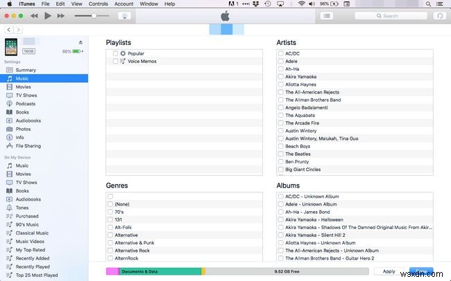 iTunes Sync: How to Sync Only Certain Songs