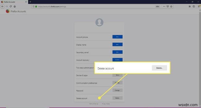 How to Delete Your Firefox Account