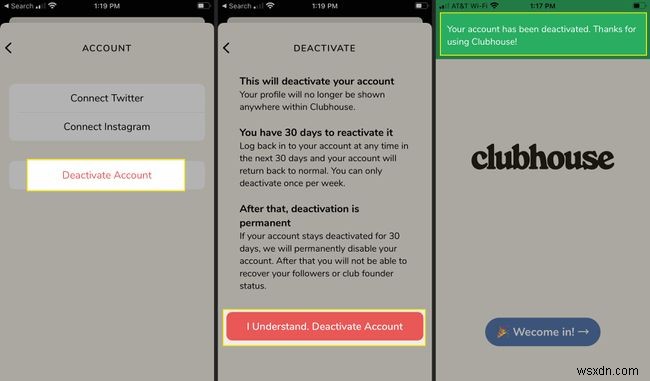 How to Delete Clubhouse App Account