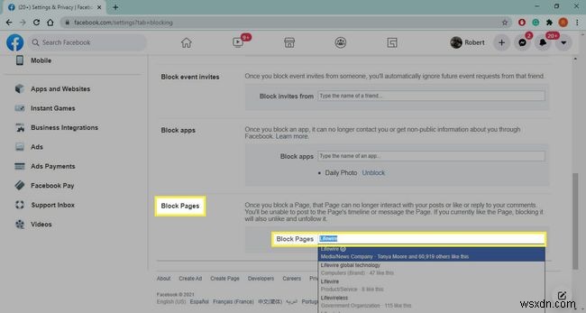 How to Block a Page on Facebook