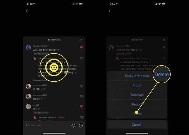 How to Delete a Comment on TikTok