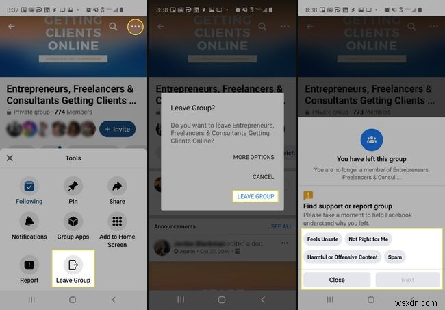 How to Leave a Facebook Group