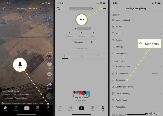 How to Get Dark Mode on TikTok