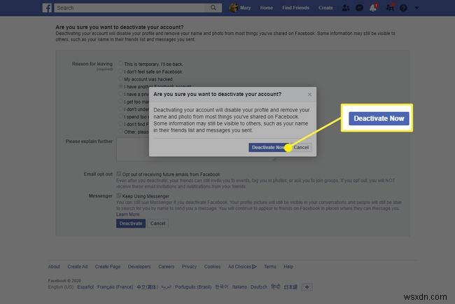 How to Deactivate Your Facebook Account