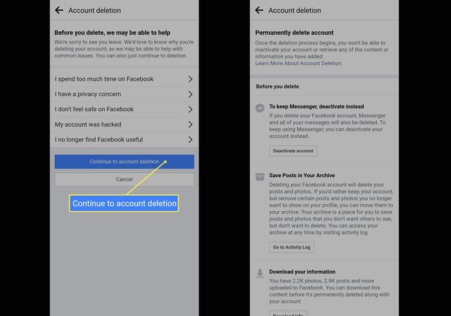 How to Delete a Facebook Account on Android