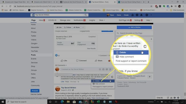 How to Delete a Comment on Facebook
