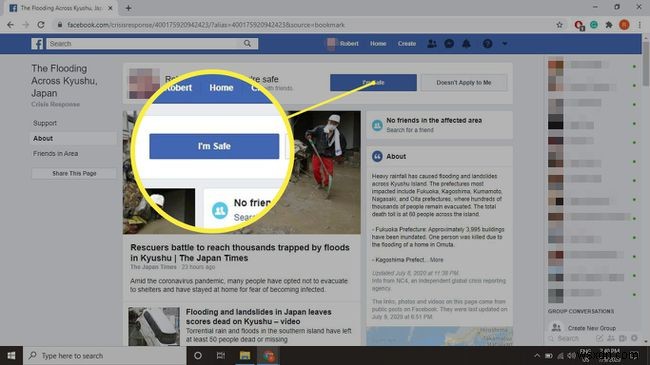 How to Mark Yourself Safe on Facebook