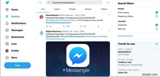 Is Facebook Messenger Down... Or Is It You?