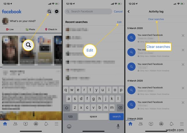 How to Clear Your Facebook Search History