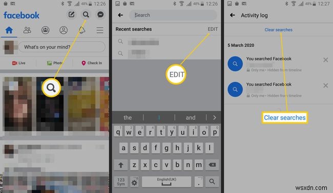How to Clear Your Facebook Search History