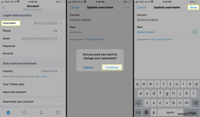 How to Change a Twitter Username