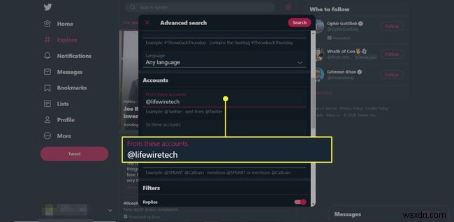 How to Search Your Own Tweets in Your Twitter Feed
