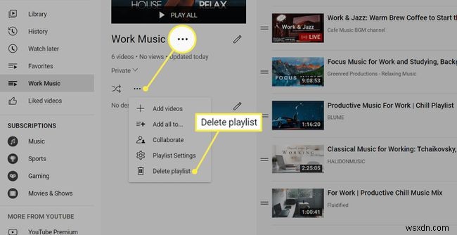 How to Delete a Playlist on YouTube