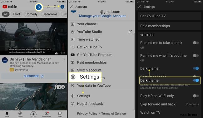 How to Turn on YouTubes Dark Theme