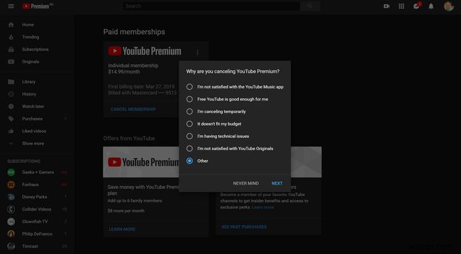 How to Cancel YouTube Premium (Formerly YouTube Red)