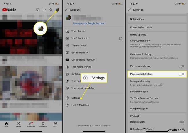 How to Clear YouTube Search History