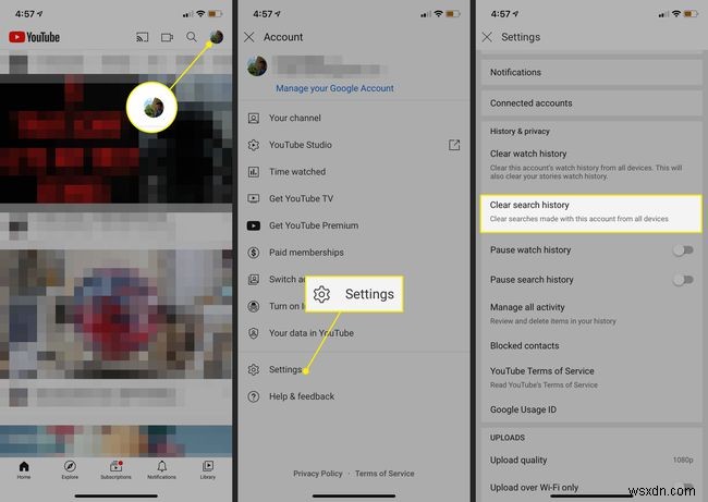 How to Clear YouTube Search History