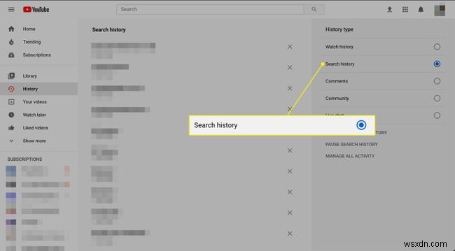 How to Clear YouTube Search History