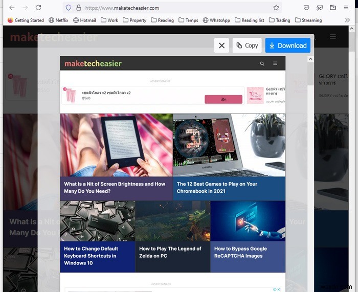 How to Capture a Scrolling Screenshot in Windows