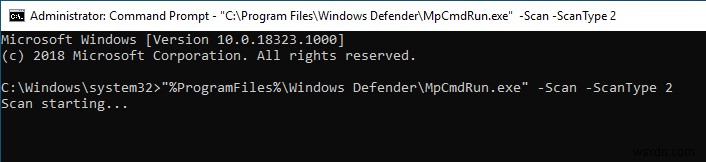 How to Use Windows Defender from the Command Prompt