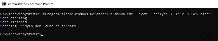 How to Use Windows Defender from the Command Prompt