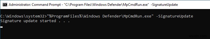 How to Use Windows Defender from the Command Prompt