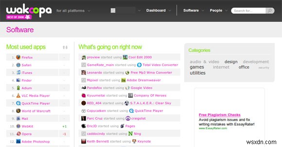 Instantly Track Popular Software with Wakoopa