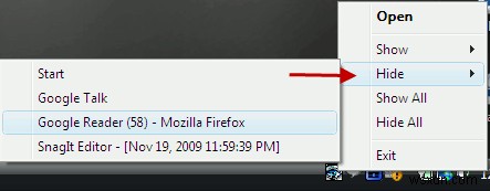 How to Hide Running Windows Programs and Active Windows
