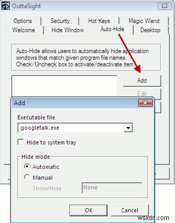 How to Hide Running Windows Programs and Active Windows